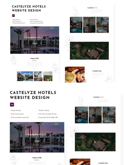 酒店网站设计 模板与素材的完美融合