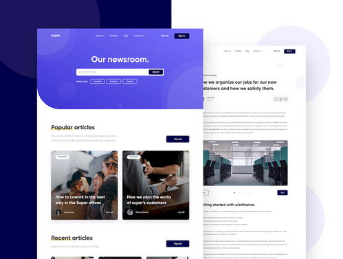 服务型初创公司网站界面设计模板指南